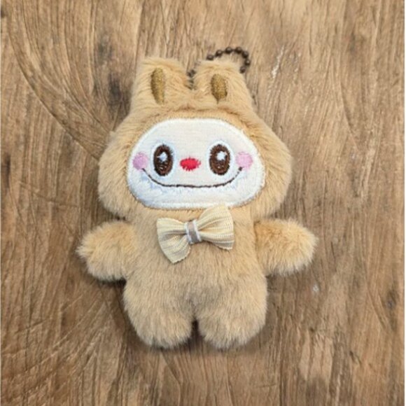 4.5" Brown LABUBU Doll LABUBU Toy Labubu Stuffed Labubu Keychain The Monsters - Picture 1 of 2